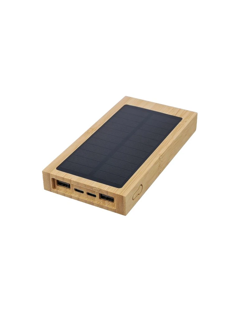 Power bank solaire en bambou Elz