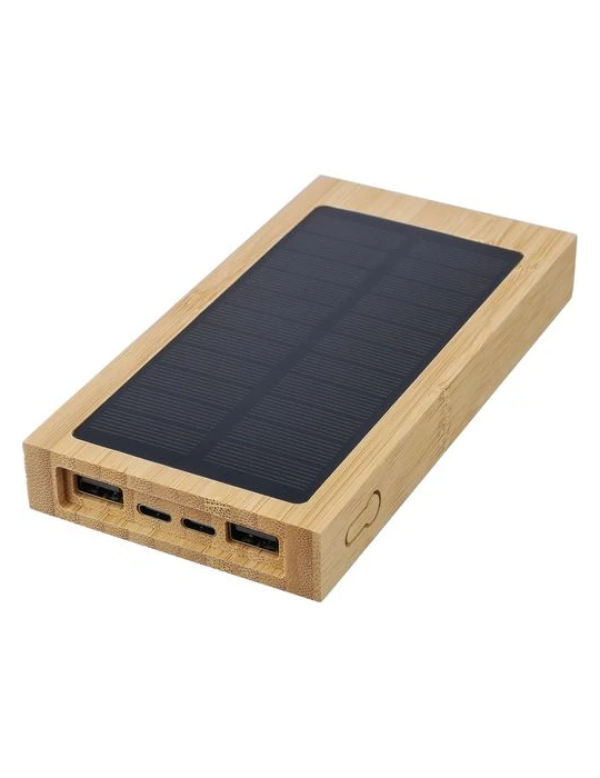 Power bank solaire en bambou Elz