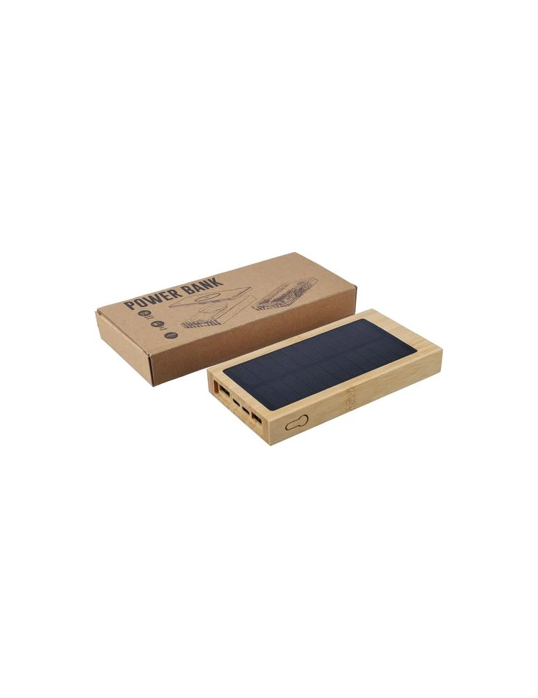 Power bank solaire en bambou Elz