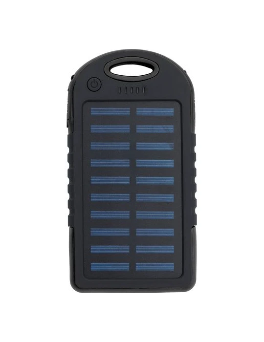 Power bank solaire en ABS et gomme Arin