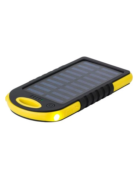 Power bank solaire en ABS et gomme Arin