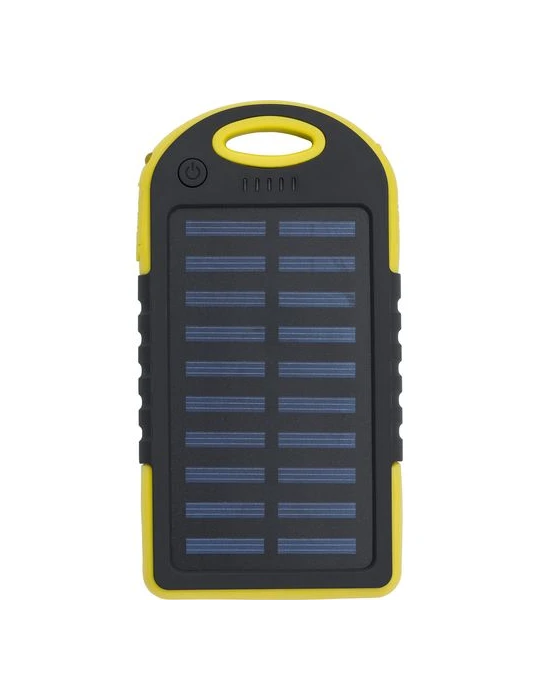 Power bank solaire en ABS et gomme Arin