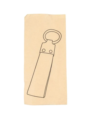 Porte-clés en denim Enzi Matières : métal Couleurs : bleu 2