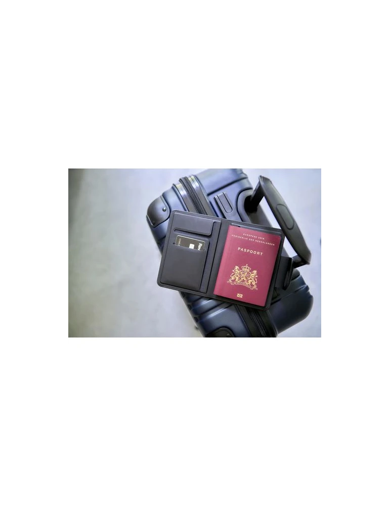 Etui pour passeport en PU recyclé Mavi