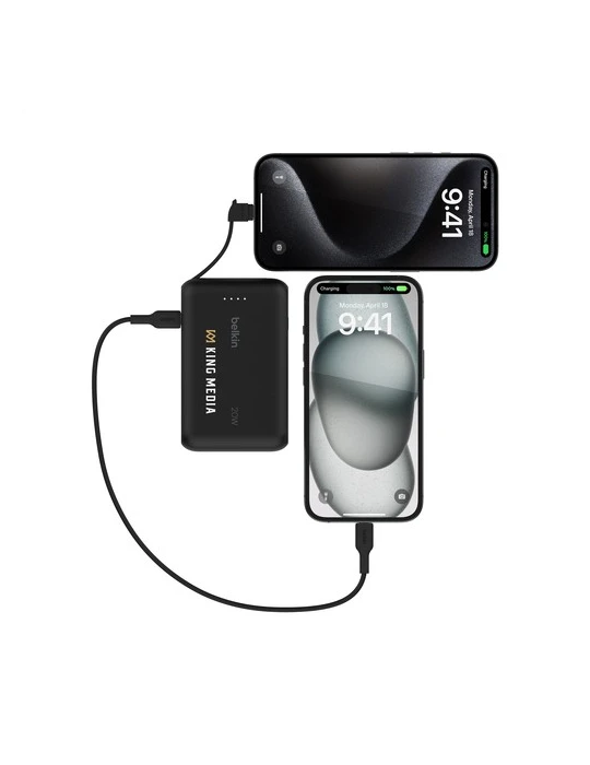 Belkin BoostCharge Power Bank 10K Câble intégré