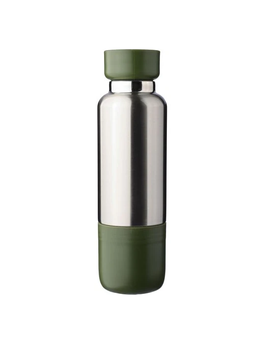 Gourde double paroi de 500 ml en acier inoxydable Zev Matières : polyester Couleurs : vert