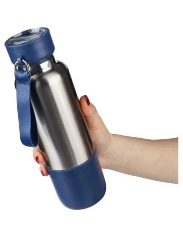 Gourde double paroi de 500 ml en acier inoxydable Zev Matières : polyester Couleurs : vert 2