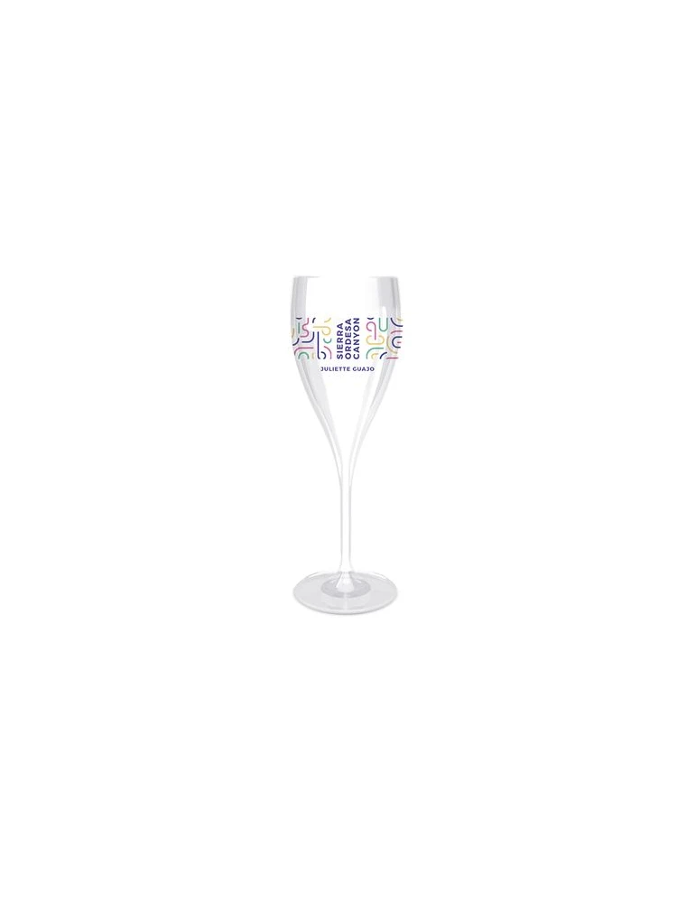 FLUTE CHAMPAGNE EN PLASTIQUE REUTILISABLE (SAN) 16 cI RAS BORD Couleurs : transparent Matières : Styrène acrylonitrile (SAN) cad
