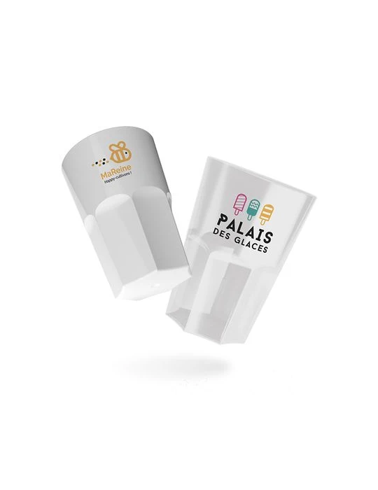 GOBELET EN PLASTIQUE REUTILISABLE PP 40 cI RAS BORD