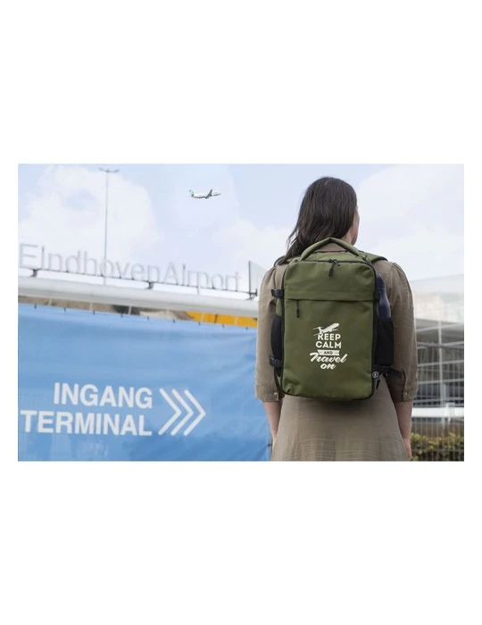 FitFly GRS Cabin Flight Bag Matières : PET recyclé Couleurs : olive Contenance : 20 L goodies publicitaire durable