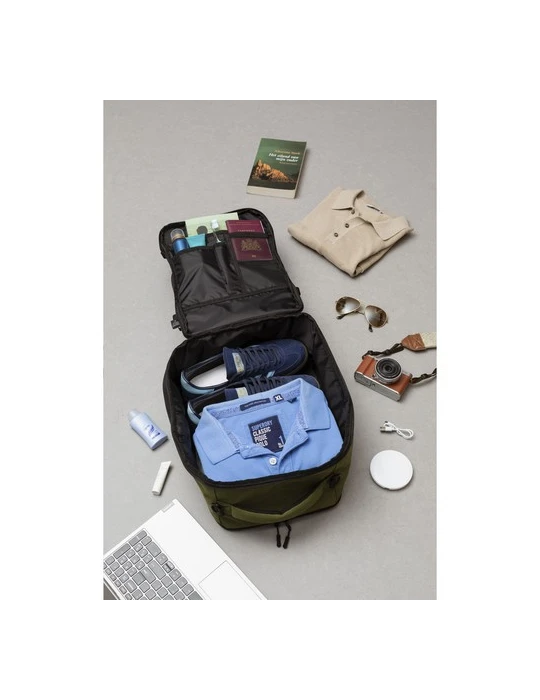 FitFly GRS Cabin Flight Bag Matières : PET recyclé Couleurs : olive Contenance : 20 L personnalisable avec votre logo