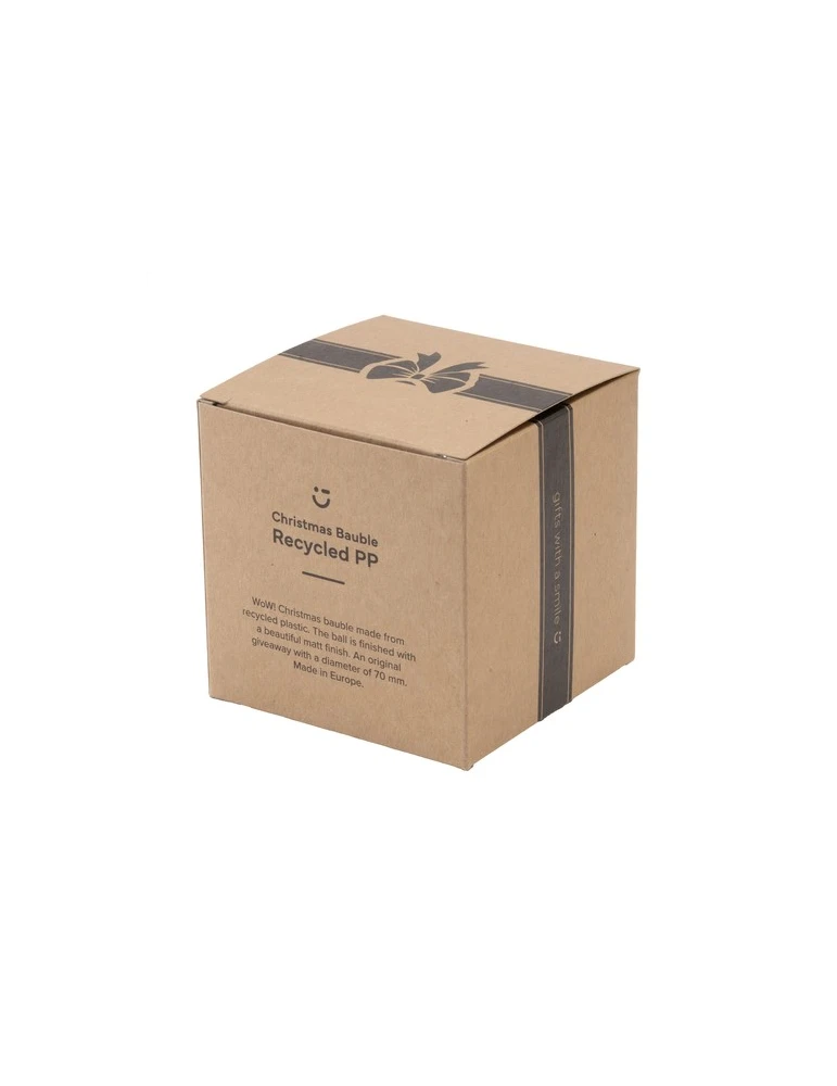 Boule de Noël Ø7cm Recycled PP Box - Made in Europe