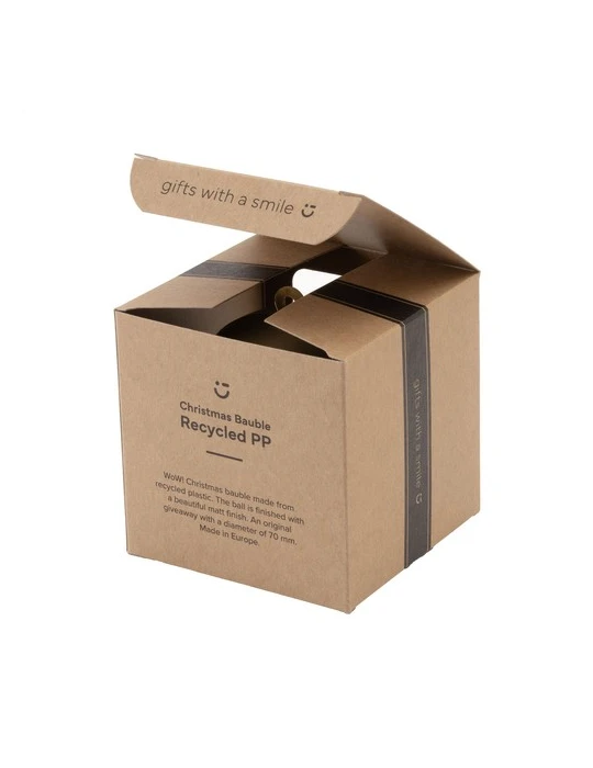 Boule de Noël Ø7cm Recycled PP Box - Made in Europe