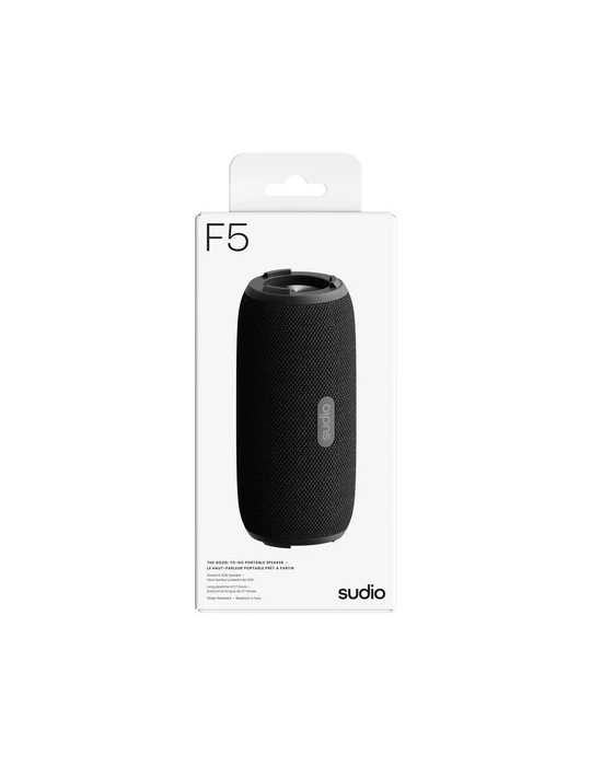 Sudio Bluetooth Speaker F5 Matières : silicone Couleurs : noir impression logo haute qualité