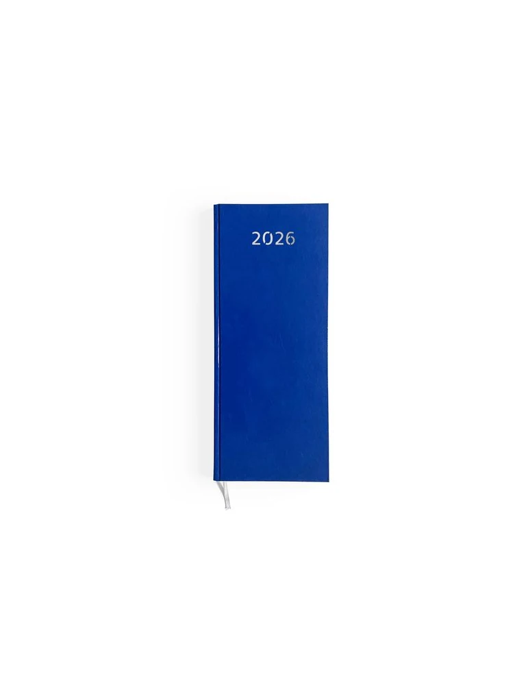 AGENDA DE CAISSE 2026 - DOS CARRE COUSU COLLE EMBOITE - 137 x 335 mm - COUVERTURE BORDEAUX - TRANSFERT A CHAUD