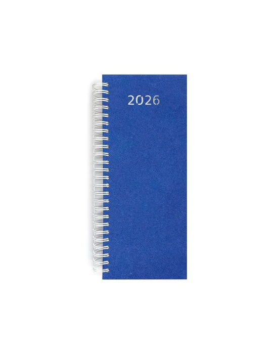 AGENDA DE CAISSE 2026 - DOS CARRE COUSU COLLE EMBOITE - 137 x 335 mm - COUVERTURE BORDEAUX - TRANSFERT A CHAUD