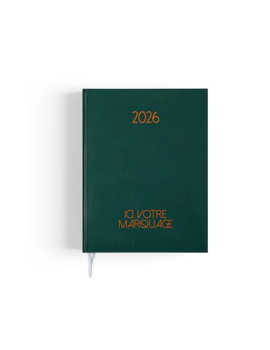 AGENDA EMBOITE PARIS 2026 - MINI 90 x 165 mm - COUVERTURE NOIRE - SANS MARQUAGE