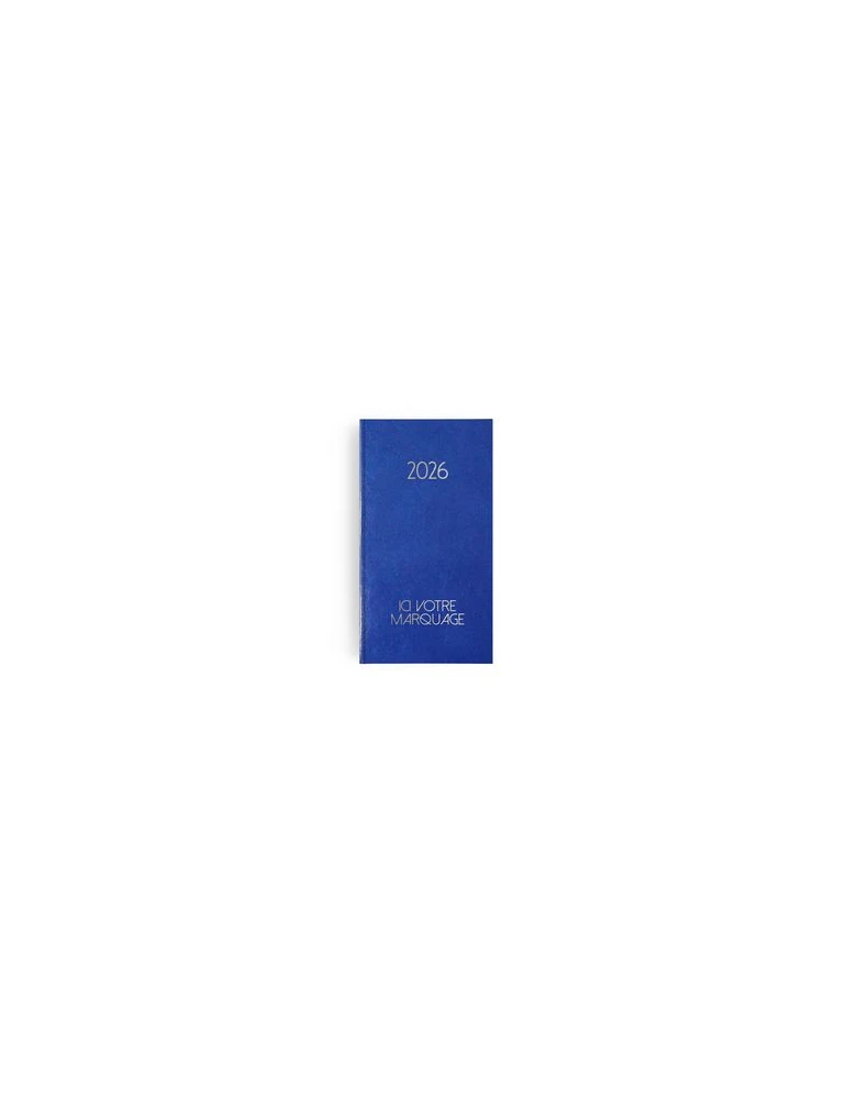 AGENDA EMBOITE PARIS 2026 - MINI 90 x 165 mm - COUVERTURE NOIRE - SANS MARQUAGE