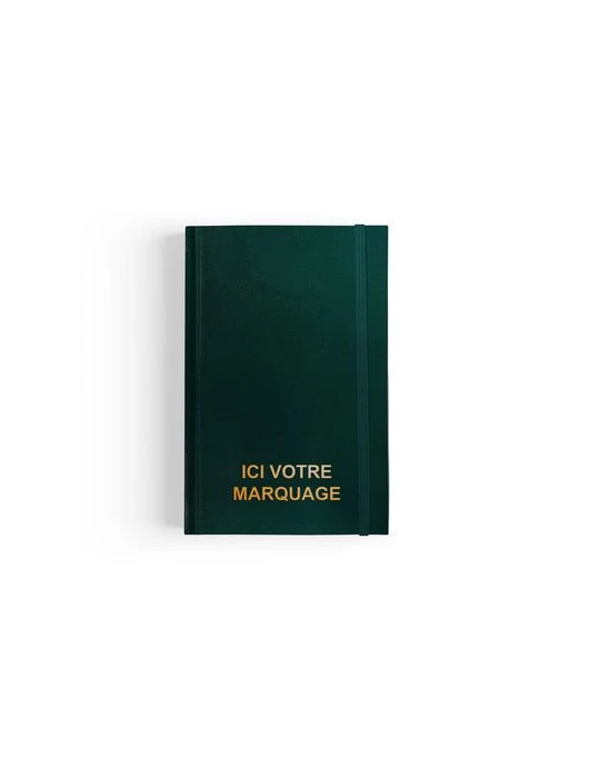 CARNET DE CHANTIER 2026 - 90 x 140 mm - COUVERTURE BLEUE SANS MARQUAGE - 192 PAGES QUADRILLEES - ELASTIQUE DE FERMETURE