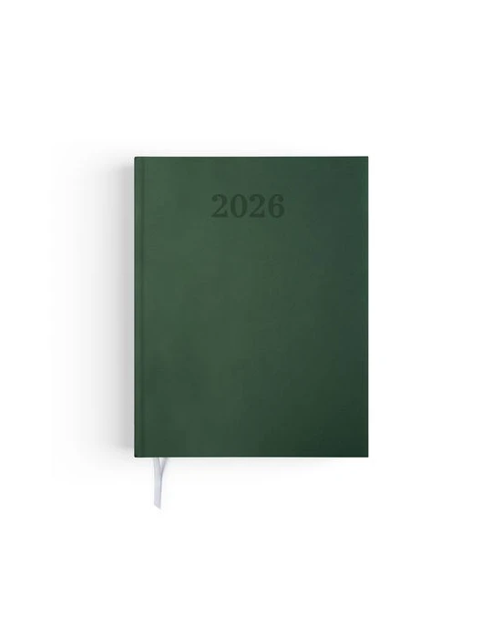 AGENDA EMBOITE PREMIUM 2026 - MINI 90 x 165 mm - COUVERTURE ANTHRACITE - SANS MARQUAGE