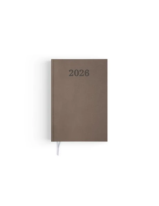 AGENDA EMBOITE PREMIUM 2026 - MINI 90 x 165 mm - COUVERTURE ANTHRACITE - SANS MARQUAGE