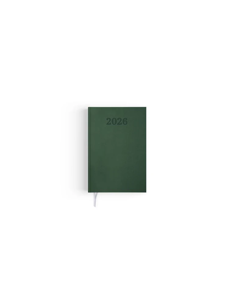 AGENDA EMBOITE PREMIUM 2026 - MINI 90 x 165 mm - COUVERTURE ANTHRACITE - SANS MARQUAGE