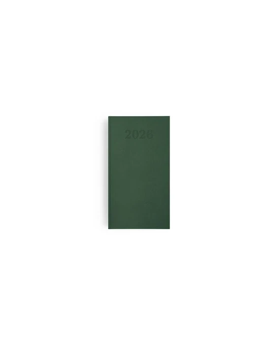 AGENDA EMBOITE PREMIUM 2026 - MINI 90 x 165 mm - COUVERTURE ANTHRACITE - SANS MARQUAGE