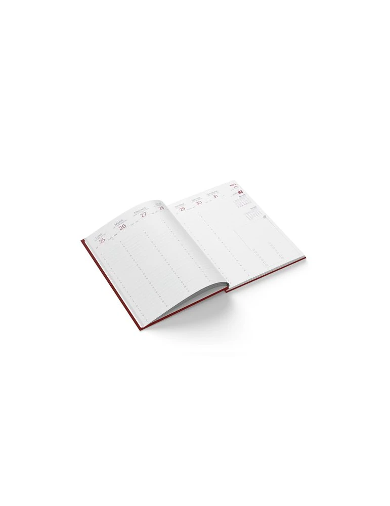 AGENDA EMBOITE PREMIUM 2026 - MINI 90 x 165 mm - COUVERTURE ANTHRACITE - SANS MARQUAGE