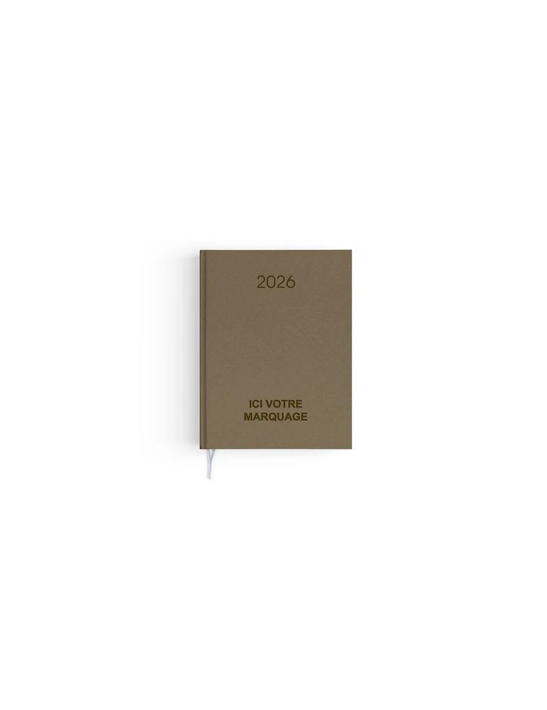 AGENDA EMBOITE NATUREL 2026 - MINI 90 x 165 mm - COUVERTURE BLEUE NUIT - SANS MARQUAGE