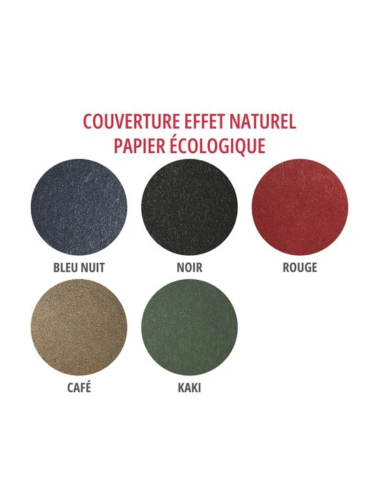 AGENDA EMBOITE NATUREL 2026 - MINI 90 x 165 mm - COUVERTURE BLEUE NUIT - SANS MARQUAGE