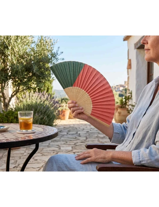 Éventail à motif de drapeau personnalisable FUNFAN