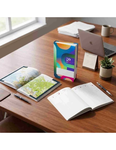 AGENDA EMBOITE ACTUEL 2026 - MINI 90 x 165 mm - SANS MARQUAGE