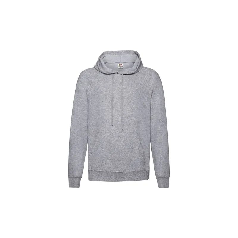Sweat-Shirt Lightweight à Capuche Confortable et Personnalisé pour Adulte Matières : aluminium Couleurs : gris personnalisation 