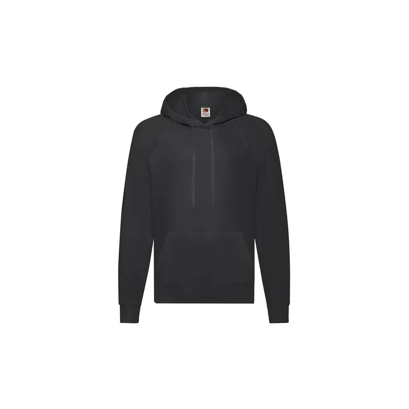 Sweat-Shirt Lightweight à Capuche Confortable et Personnalisé pour Adulte Matières : aluminium Couleurs : noir impression logo h