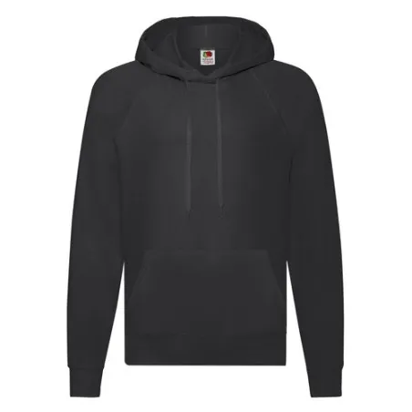 Sweat-Shirt Lightweight à Capuche Confortable et Personnalisé pour Adulte Matières : coton Couleurs : noir impression logo haute