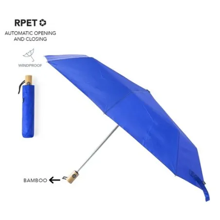 Parapluie Écologique Personnalisé pas cher - Keitty Matières : coton recyclé Couleurs : bleu livraison express 24h 48h