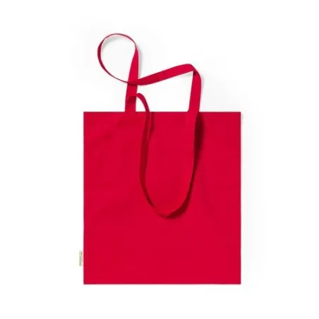 Sac Écologique Personnalisé de Shopping - Klimbou Matières : coton recyclé Couleurs : rouge goodies entreprise design