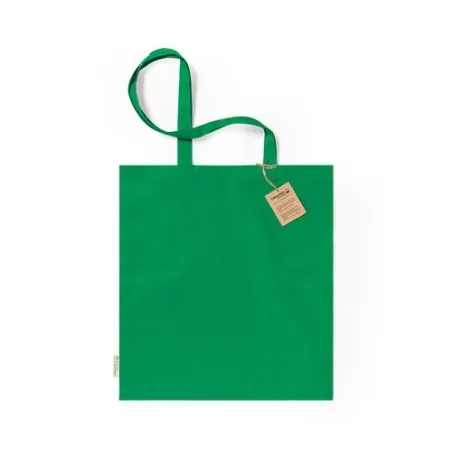 Sac Écologique Personnalisé de Shopping - Klimbou Matières : coton recyclé Couleurs : rouge personnalisable avec votre logo