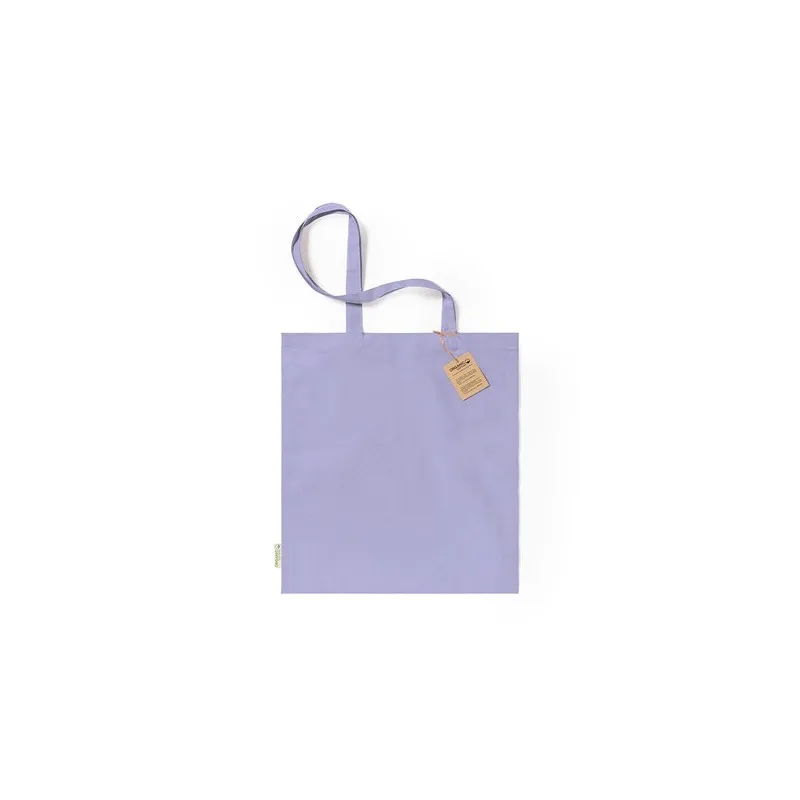 Sac Écologique Personnalisé de Shopping - Klimbou Matières : coton recyclé Couleurs : orange impression logo haute qualité