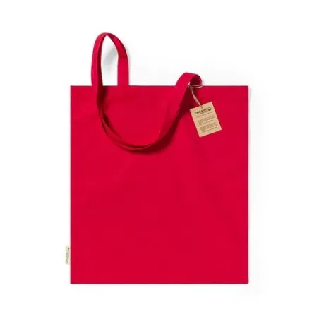 Sac Écologique Personnalisé de Shopping - Klimbou Matières : coton recyclé Couleurs : jaune objet promotionnel éco-responsable