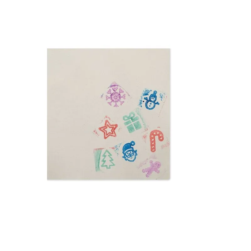 Set de 8 tampons en bois STAMPIE