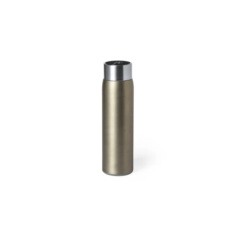 Bouteille Isotherme Personnalisée 500 ml Écologique Kenay Matières : acier inoxydable Couleurs : blanc impression haute définiti