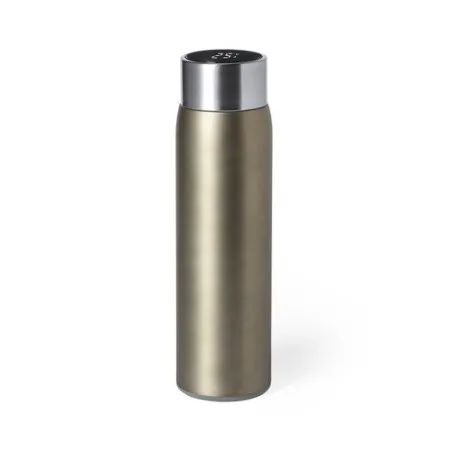 Bouteille Isotherme Personnalisée 500 ml Écologique Kenay Matières : acier inoxydable Couleurs : blanc impression haute définiti