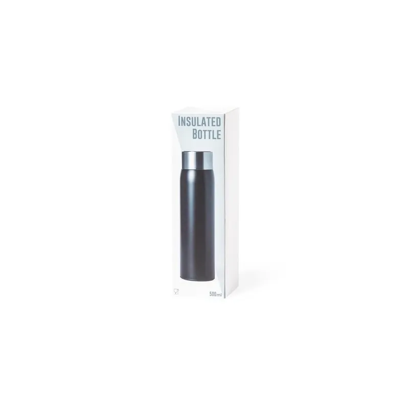 Bouteille Isotherme Personnalisée 500 ml Écologique Kenay Matières : acier inoxydable Couleurs : blanc personnalisation rapide e