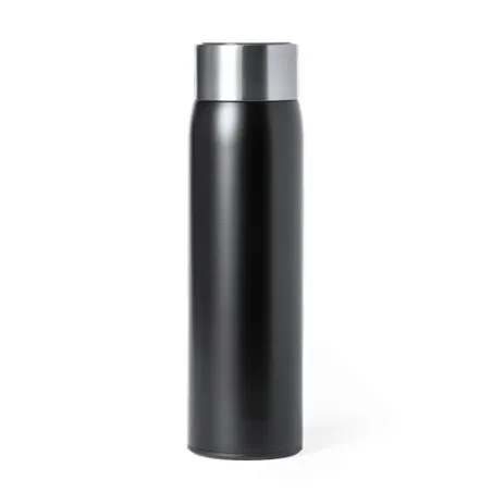 Bouteille Isotherme Personnalisée 500 ml Écologique Kenay Matières : acier inoxydable Couleurs : blanc marquage couleur éclatant
