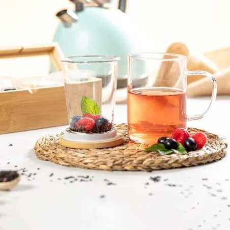 Tasse à Thé Élégante Personnalisée pas cher - Masty Matières : polyester Couleurs : noir objet promotionnel éco-responsable