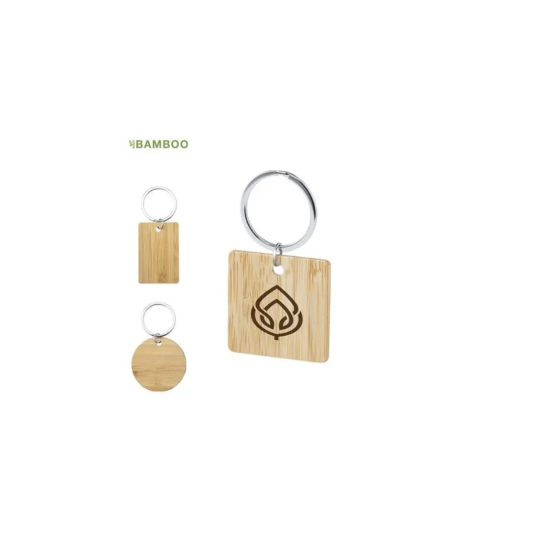 Porte-clés écologique personnalisé - Sonek Matières : acier inoxydable Couleurs : blanc goodies publicitaire événementiel