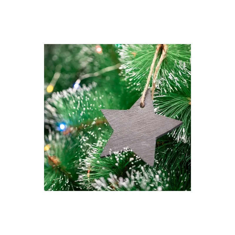 Ornement écologique personnalisé de Noël - Vondix Matières : polyester Couleurs : vert marquage laser ultra précis