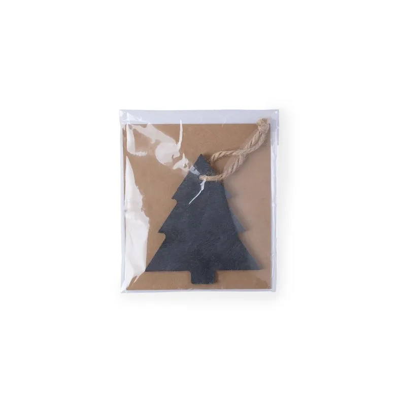 Ornement écologique personnalisé de Noël - Vondix Matières : polyester Couleurs : vert accessoire événementiel unique