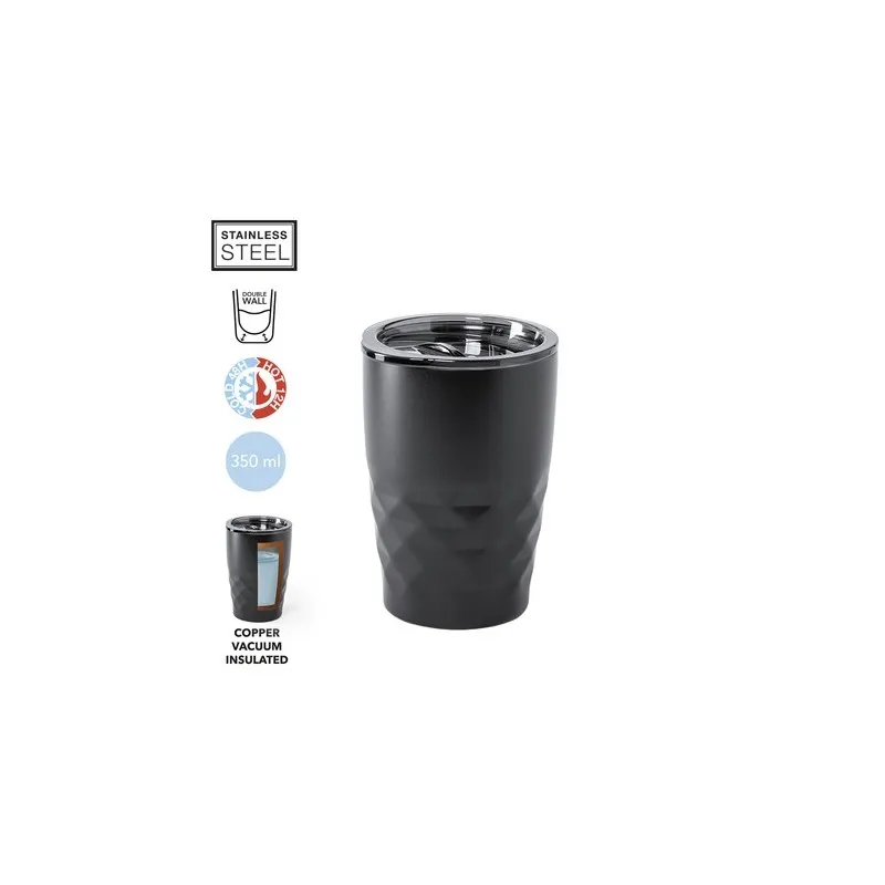 Mug Isotherme Écologique Personnalisé en Verre Thermique Blur Matières : coton Taille textile : S Couleurs : gris foncé livraiso